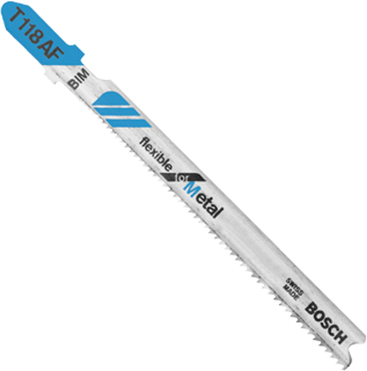 Bosch T118AF100  3-5/8", 17-24TPI, Flexible, BI-Metal, T-Shank Jigsaw Blade (100/PK) (Per Pack)
