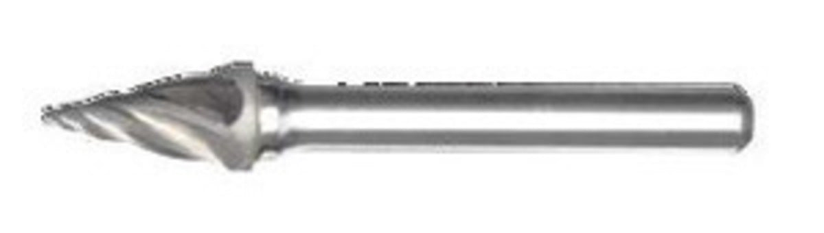RADNOR™ SM-2FM 1/4" X 3/4" Pointed Cone Shape Aluminum Cut Carbide Burr