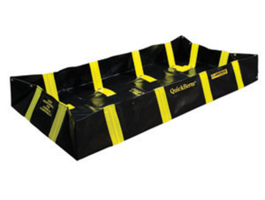 Justrite® 6' X 8' X 12' QuickBerm® Black PVC Coated Fabric Spill Berm