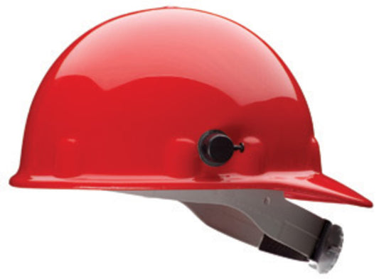 Honeywell Red Fibre-Metal® E-2 SuperEight Thermoplastic Cap Style Hard Hat With 8 Point Ratchet Suspension
