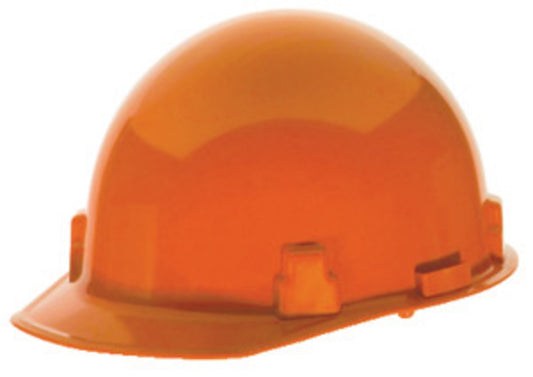MSA Orange Thermalgard® Nylon Cap Style Hard Hat With Ratchet/4 Point Ratchet Suspension