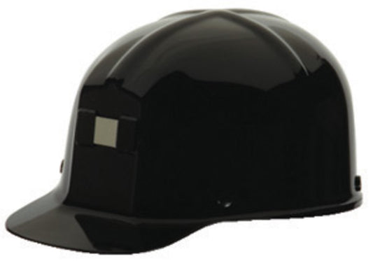 MSA Black Comfo-Cap® Polycarbonate Cap Style Hard Hat With Pinlock/4 Point Pinlock Suspension