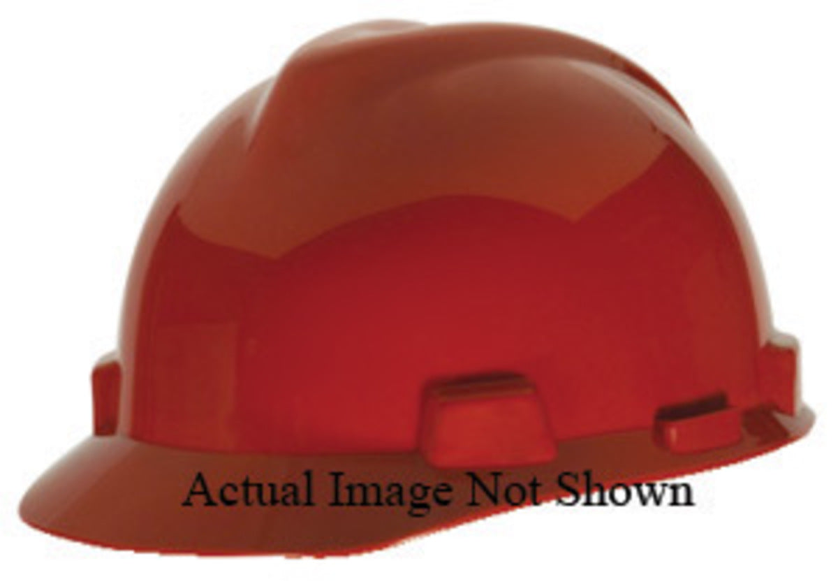 MSA Green Super V Polyethylene Cap Style Hard Hat With Ratchet/4 Point ...