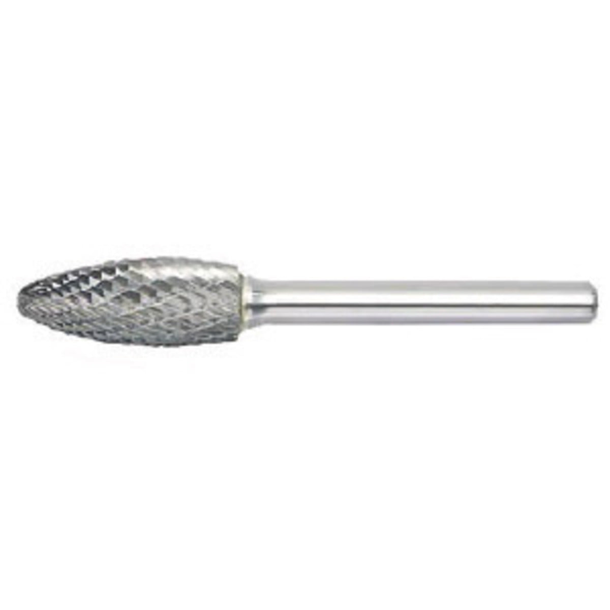 RADNOR™ SH-6DC 5/8" X 1 7/16" Flame Shape Double Cut Carbide Burr
