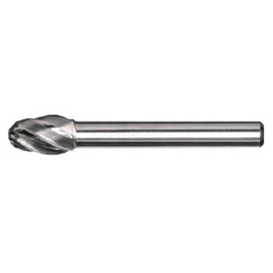 RADNOR™ SE-1L6FM 1/4" X 3/8" Oval Shape Aluminum Cut Carbide Burr