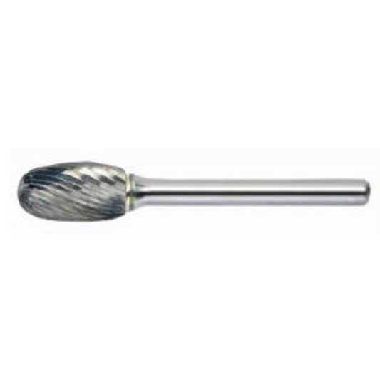 RADNOR™ SE-5SC 1/2" X 7/8" Oval Shape Single Cut Carbide Burr