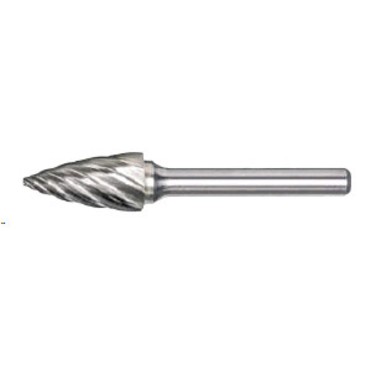 RADNOR™ SG-5L6FM 1/2" X 1" Pointed Tree Shape Aluminum Cut Carbide Burr