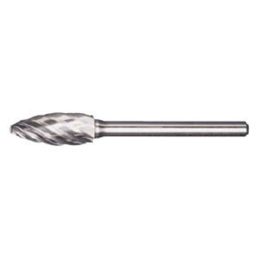 RADNOR™ SH-7FM 3/4" X 1 5/8" Flame Shape Aluminum Cut Carbide Burr