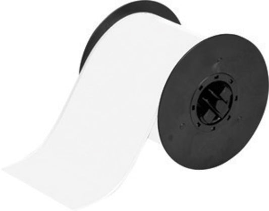 Brady® 4" X 130' White B30 Series Permanent Rubber Based Polyester Label (130 ft Per Cartridge)