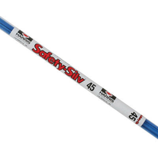 Harris® 1/16" X 18" BAg-5 Safety-Silv® 45 High Silver Brazing Alloy Filler Metal 9 Pc Tube