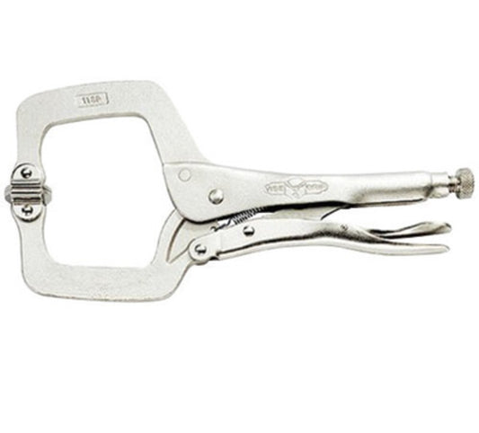IRWIN® The Original™ Vise-Grip® 8" Adjustable Jaw Opening Steel Locking C-Clamp With Guarded Release Trigger And Swivel Pads