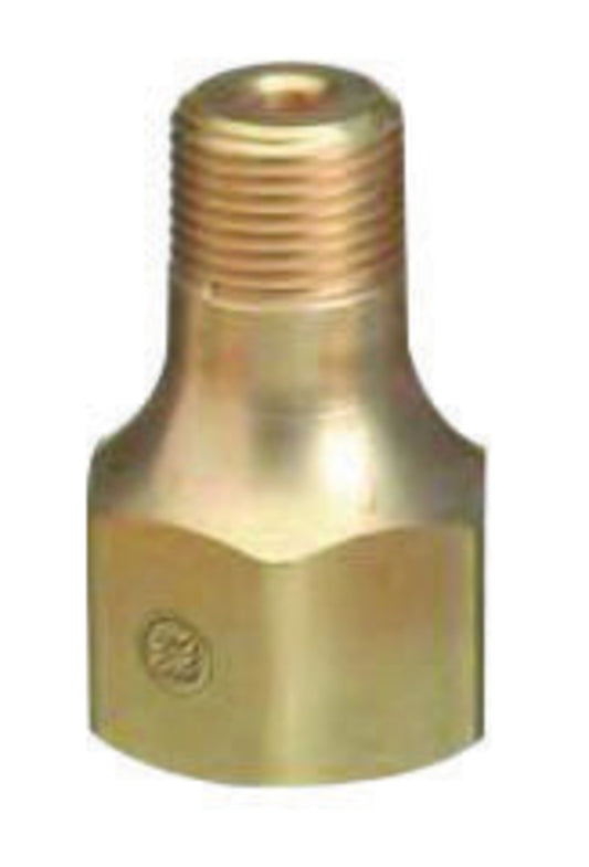 Western CGA-680 Female RH X 1/2" NPT Male 1.045" - 14 NGO Brass 5500 psig Valve Outlet Adapter (For Manifold Pipelines)