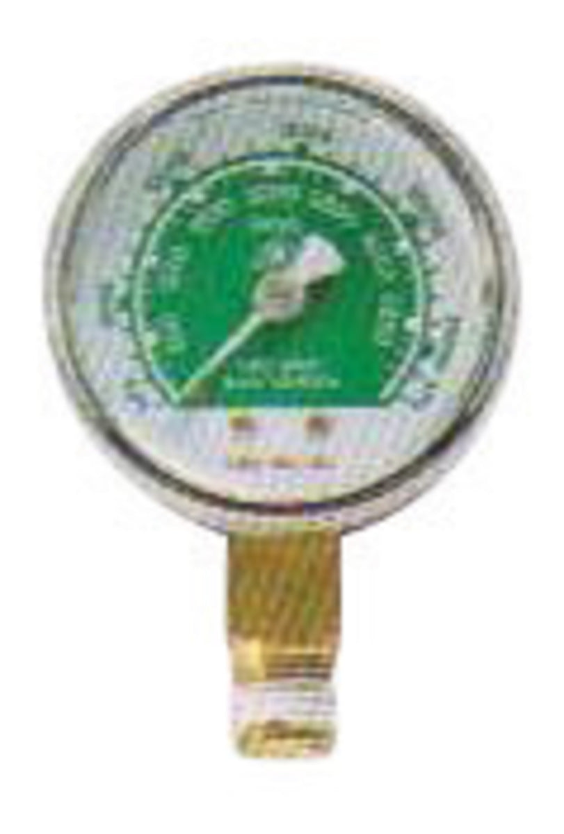 Harris® 1.5" Steel 15 LPM Replacement Regulator Pressure Flowgauge For Oxygen (Single Scale)