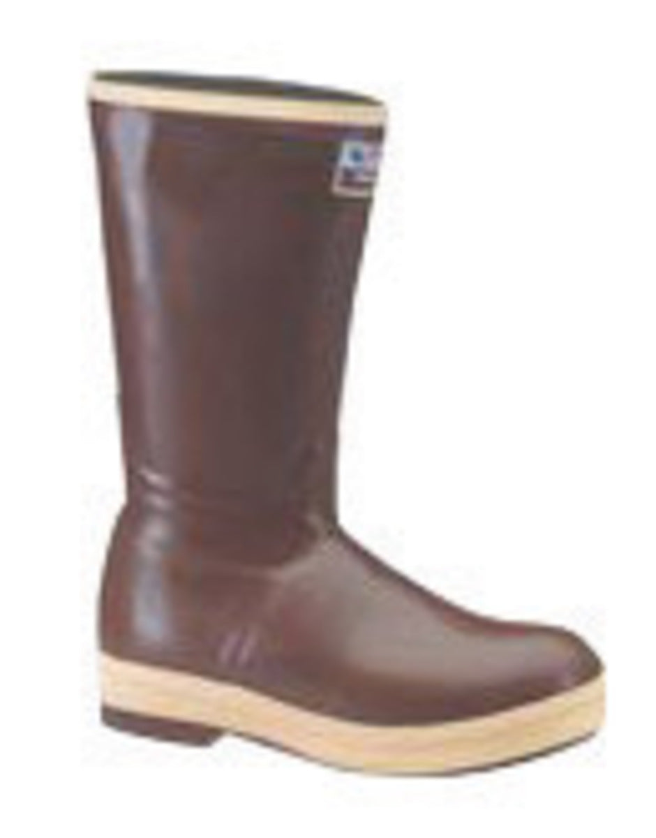 Protective Industrial Products Size 10 Brown Neoprene Plain Soft Toe Boots With Chevron Outsole