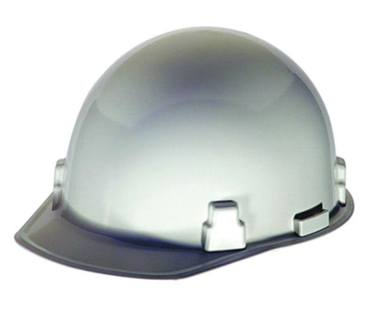 MSA White Thermalgard® Nylon Cap Style Hard Hat With Ratchet/4 Point Ratchet Suspension