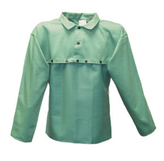 Stanco Safety Products™ 4X Green Cotton Flame Resistant Cape Sleeve With Snap Closure