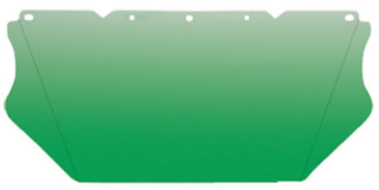 MSA V-Gard® 8" X 17" X .06" Green Polycarbonate Faceshield