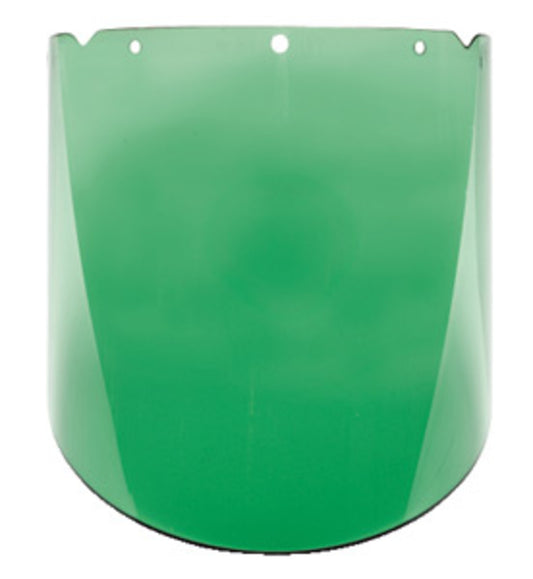 MSA V-Gard® 10 3/8" X 17" X .098" Green Polycarbonate Faceshield