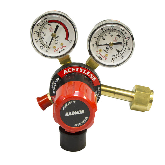 RADNOR™ Model 250 Series Victor® Medium Duty Acetylene Single Stage Regulator, CGA-300