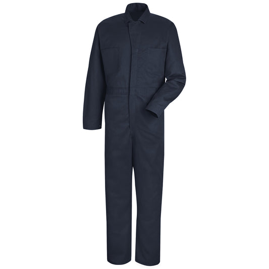 Red Kap® 56"/Regular Blue 8.5 Ounce Cotton Coveralls With Front Snap Closure