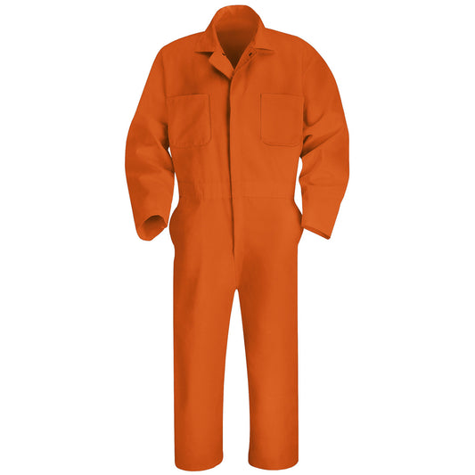 Red Kap® 50"/Regular Orange 7.25 Ounce Coveralls With Zipper Closure