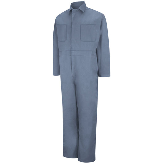 Red Kap® 56"/Regular Postman Blue 7.25 Ounce Coveralls With Zipper Closure