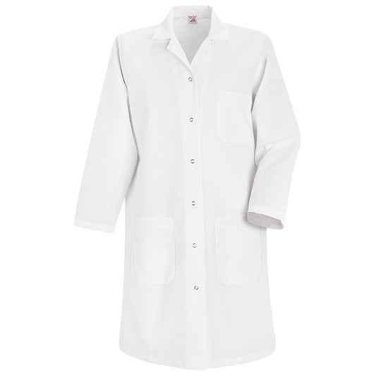 Red Kap® Large/Regular White Jacket With Gripper Closure
