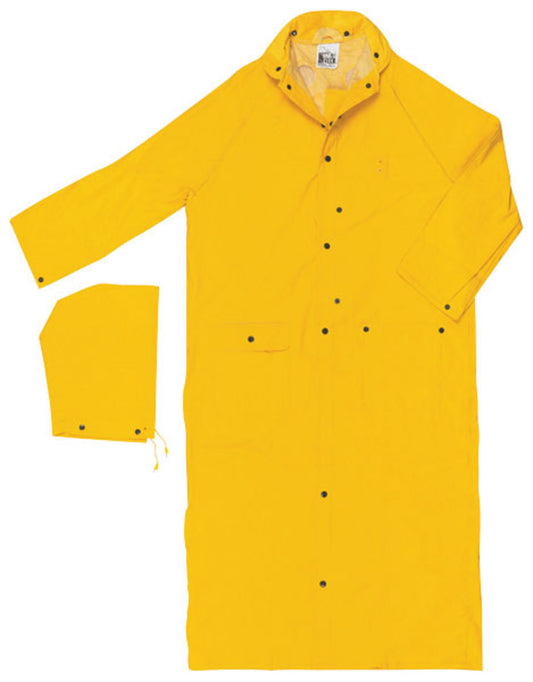 MCR Safety® Large Yellow 60" Classic .35 mm Polyester/PVC Jacket
