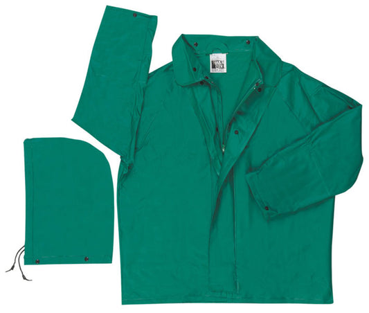 MCR Safety® Large Green Dominator .42 mm Polyester/PVC Jacket
