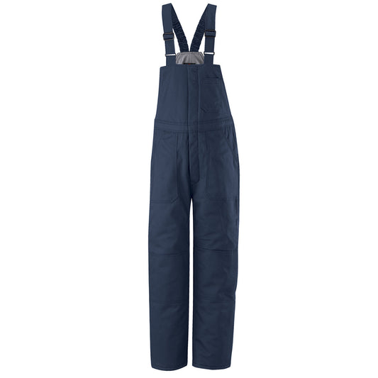 Bulwark® Medium Regular Navy Blue Westex Ultrasoft® Twill/Cotton/Nylon Flame Resistant Bib With Cotton Lining Zipper Front Closure