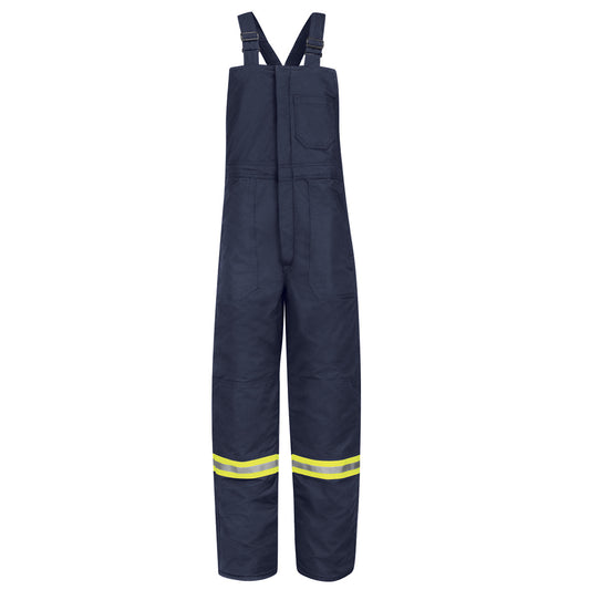 Bulwark® X-Large Navy Blue Cotton/Nylon Flame Resistant Bib Overall With Cotton Lining