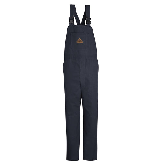 Bulwark® Medium Regular Navy Blue Westex Ultrasoft®/Cotton/Nylon Duck Flame Resistant Bib With Zipper Front Closure