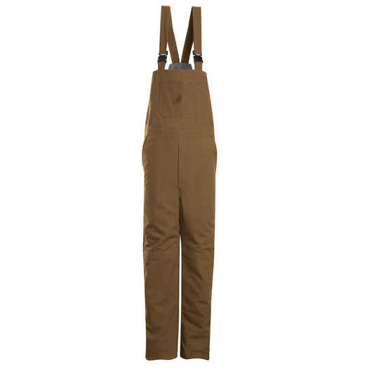 Bulwark® X-Large Regular Brown Westex Ultrasoft®/Cotton/Nylon Flame Resistant Bib With Modacrylic Lining Zipper Front Closure