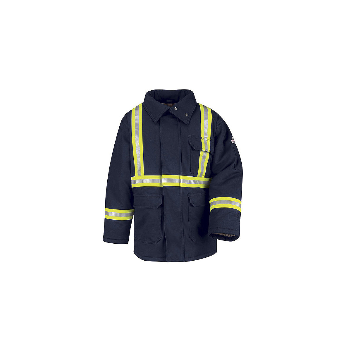 Bulwark® X-Large Regular Navy Blue Westex Ultrasoft® Twill/Cotton/Nylon Flame Resistant Parka With Cotton Lining Zipper Front Closure