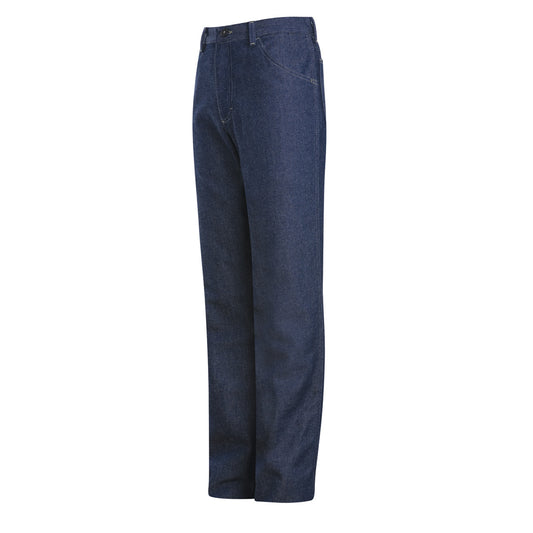 Bulwark® 28" X 30" Dark Denim Blue EXCEL FR® Cotton Denim Flame Resistant Jeans With Button Closure
