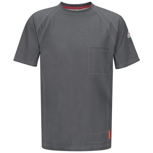 Bulwark® Large Regular Charcoal Westex G2™ Fabrics By Milliken®/Cotton/Polyester/Polyoxadiazole Flame Resistant T-Shirt