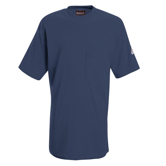 Bulwark® 2X Tall Navy Blue EXCEL FR® Interlock FR Cotton Flame Resistant T-Shirt