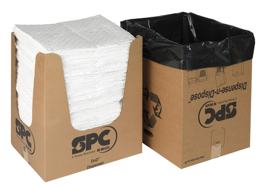 Brady® 15" X 19" Oil Plus™ White Polypropylene Sorbent Pad