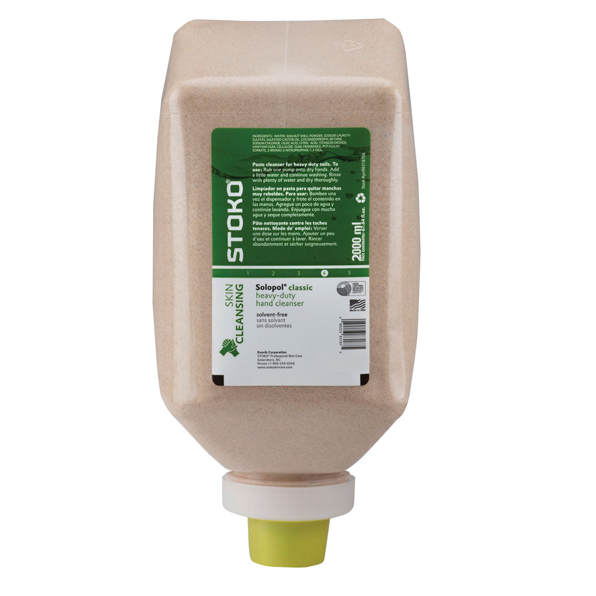 Deb 2 Liter Refill Beige Solopol® Orange Scented Hand Cleaner