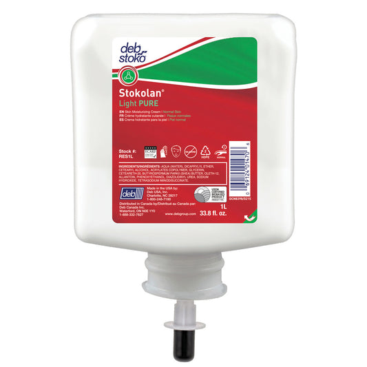 Deb 1 Liter Refill White Stokolan® Fragrance-Free Skin Care Cream