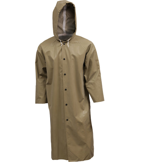 Tingley X-Large Green 48" Magnaprene™ 12 mil Neoprene And Nylon Rain Coat