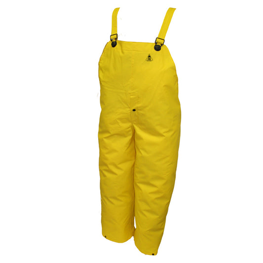 Tingley X-Large Yellow 31" DuraScrim™ 10.5 mil PVC And Polyester Bib Overalls