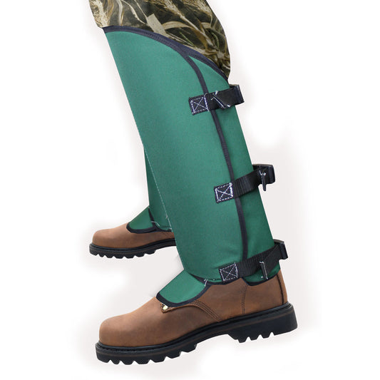 Chicago Protective Apparel 18" Green Canvas Leggings With Buckle Closure