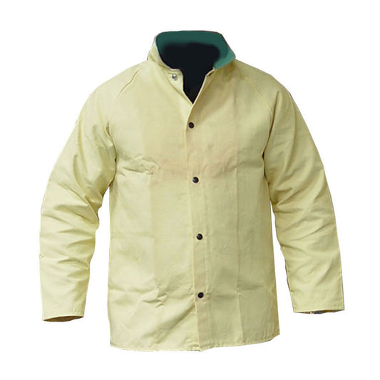 Chicago Protective Apparel X-Large Yellow 8 Ounce Kevlar® Twill Coat With Snap Closure