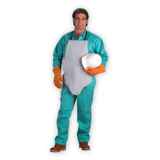 Chicago Protective Apparel 16" X 28" Gray Leather/Kevlar®/Wool Apron With Belt Closure