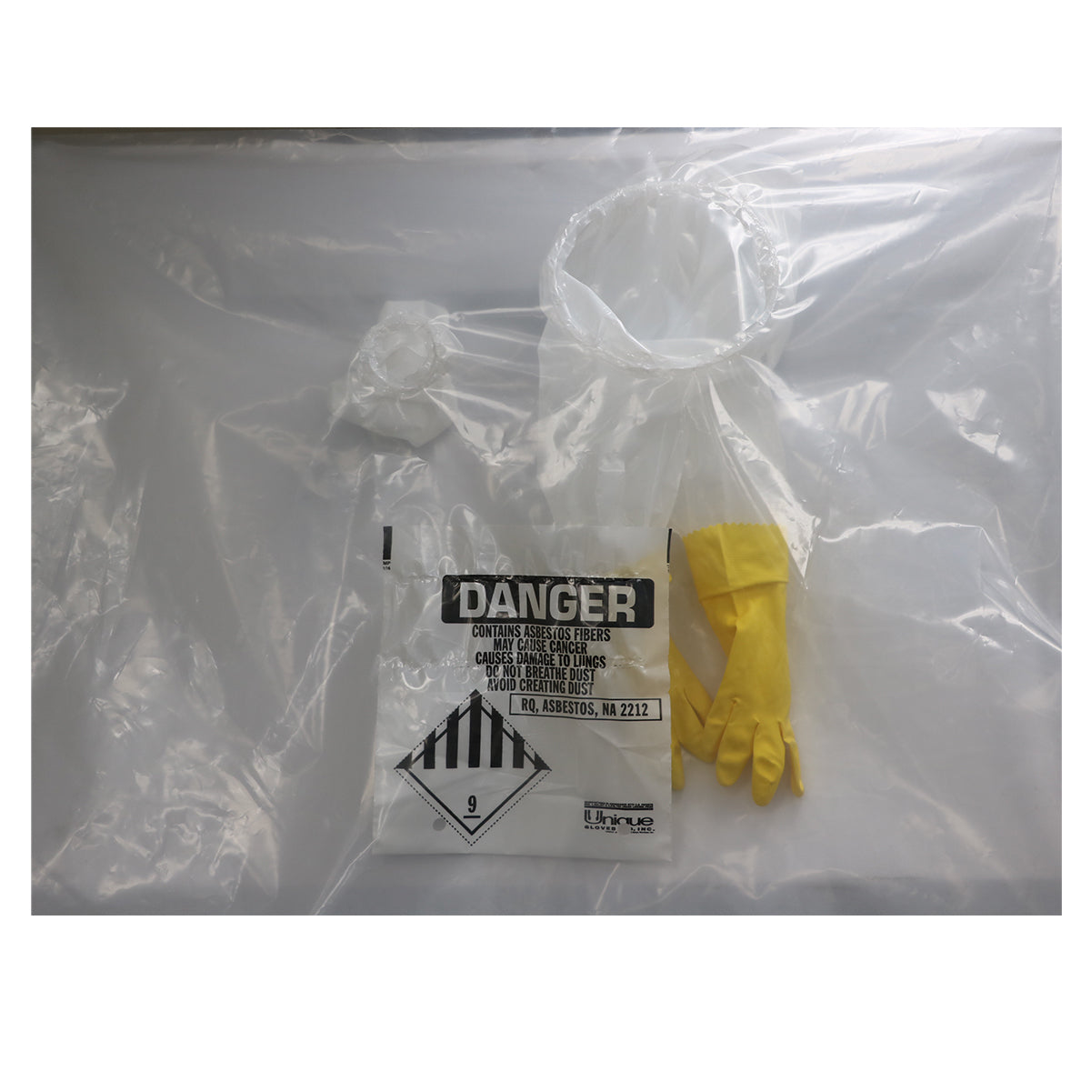 TM Poly 60" X 60" Clear 6 mil Polyethylene Glove Bag