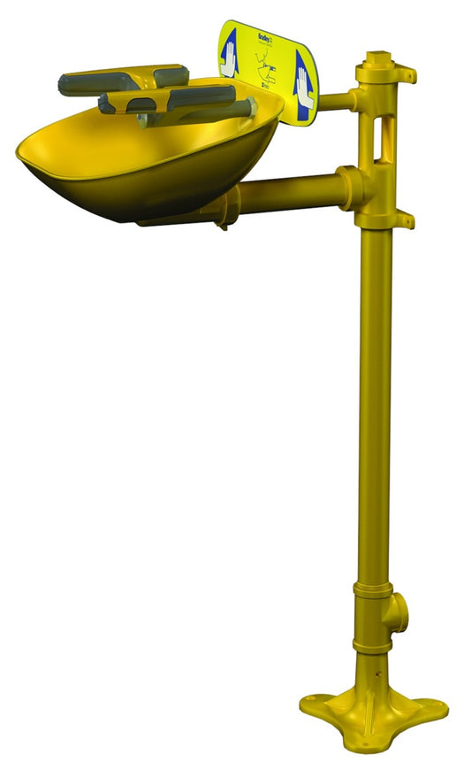 Bradley® Halo™ Pedestal Mounted Eye/Face Wash Station Plastic Bowl