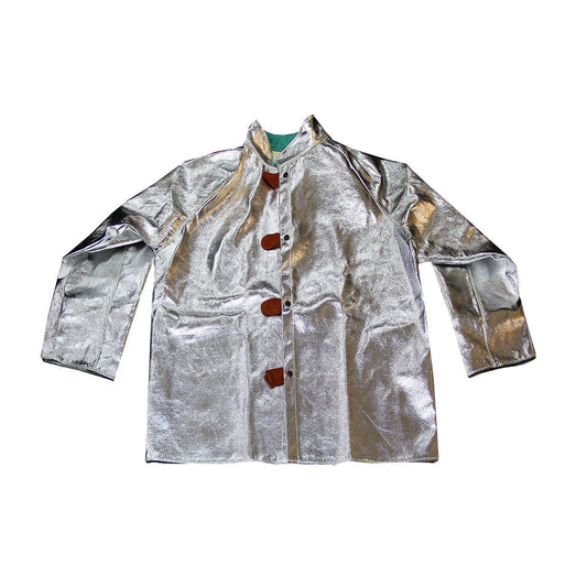 Chicago Protective Apparel Medium Gray Aluminized Para-Aramid Blend Heat Resistant Jacket