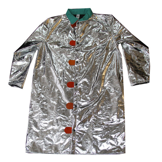 Chicago Protective Apparel Large Silver Aluminized CarbonX Heat Resistant Coat