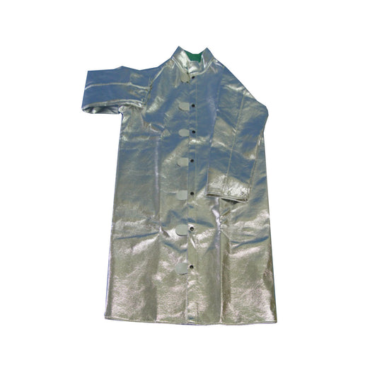 Chicago Protective Apparel 2X Gray Aluminized Para-Aramid Blend Heat Resistant Coat